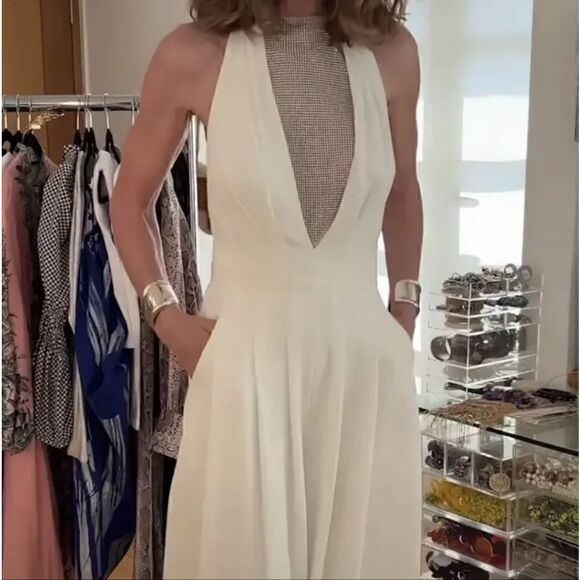 ZARA HALTER JEWELED TOP - Picture 6 of 13